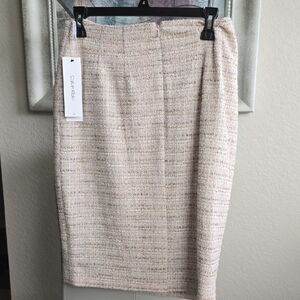 Calvin Klein Women's Beige Pencil Skirt